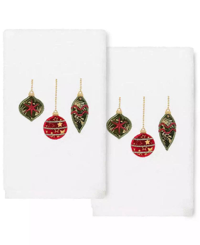 Linum Home Textiles Christmas Ornaments Embroidered 100% Turkish Cott 2