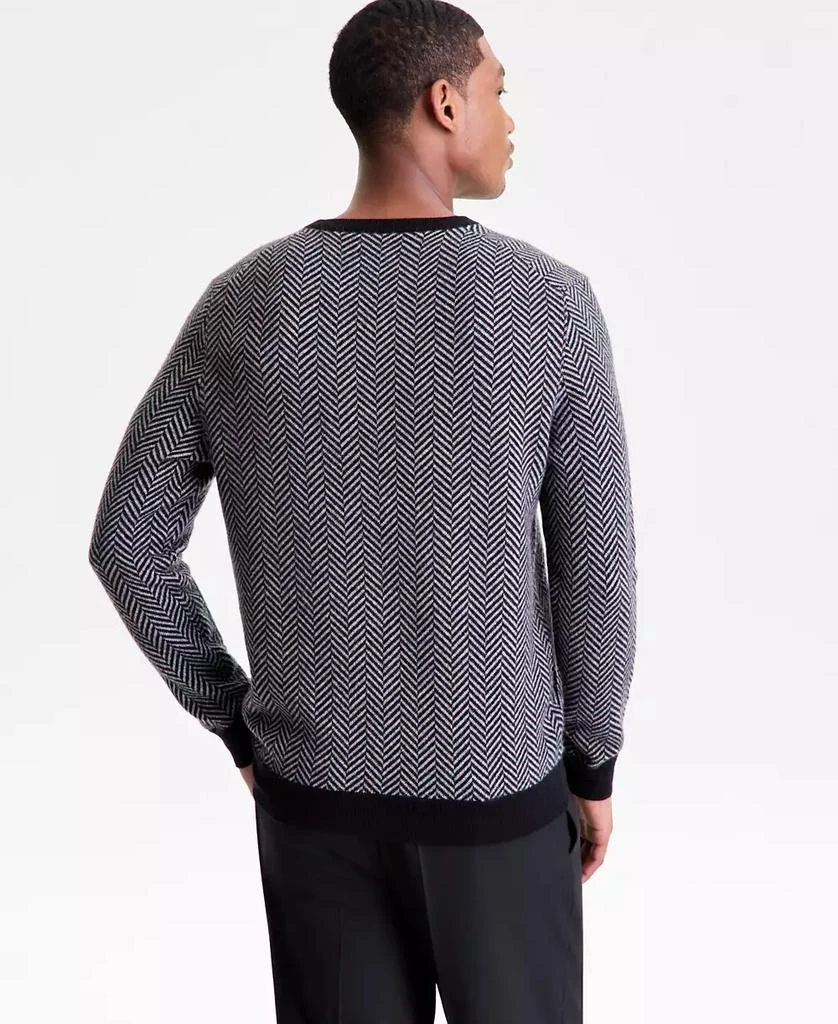 Club Room Men's Regular-Fit Herringbone 100% Cashmere Sweater, Macy's Exclusive 4