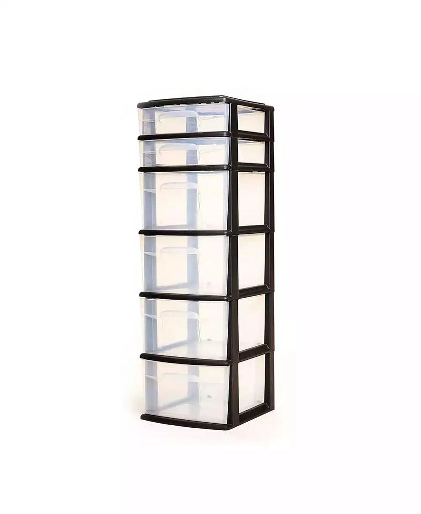 Homz 6-Drawer Plastic Bedroom 
Closet Organizer Storage