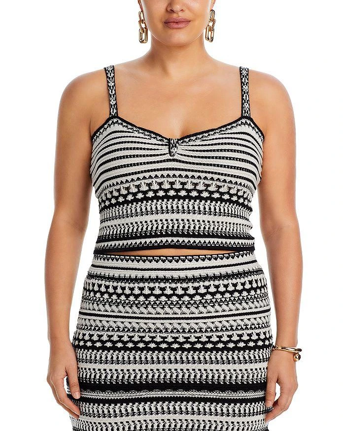 AQUA Striped Crochet Top - Exclusive 2
