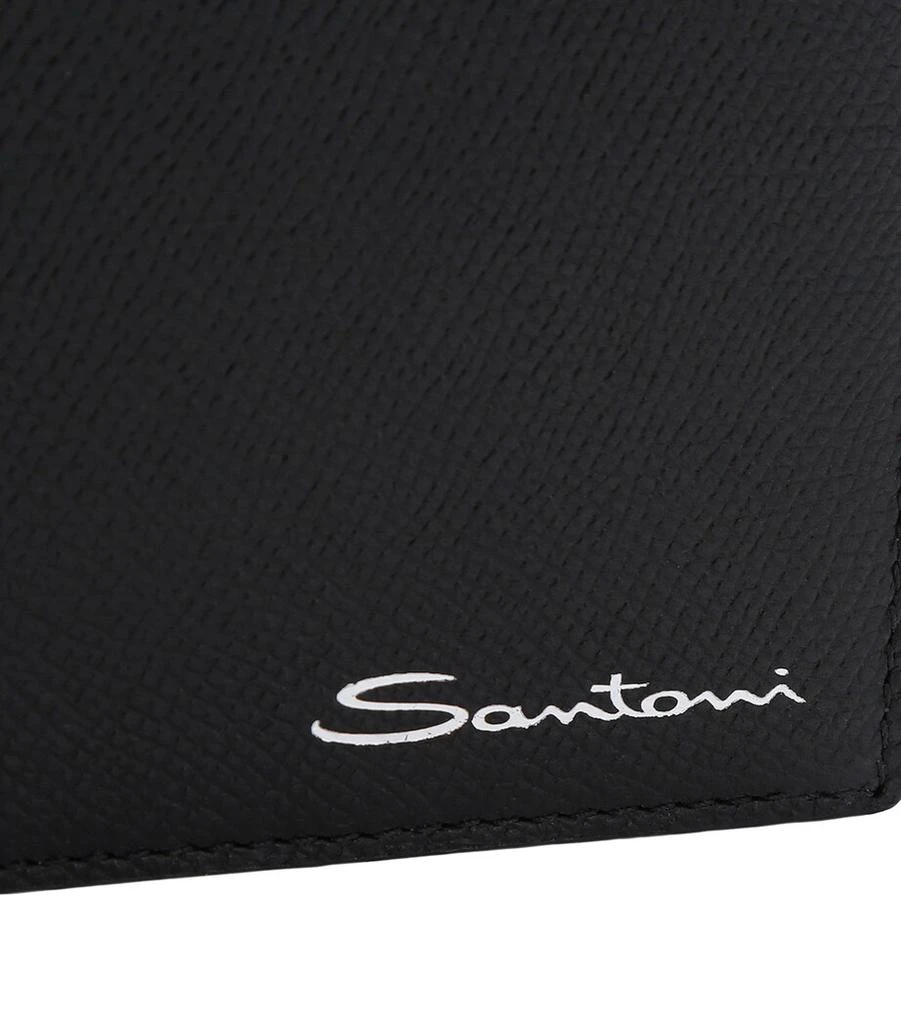 Santoni Textured Leather Wallet 4