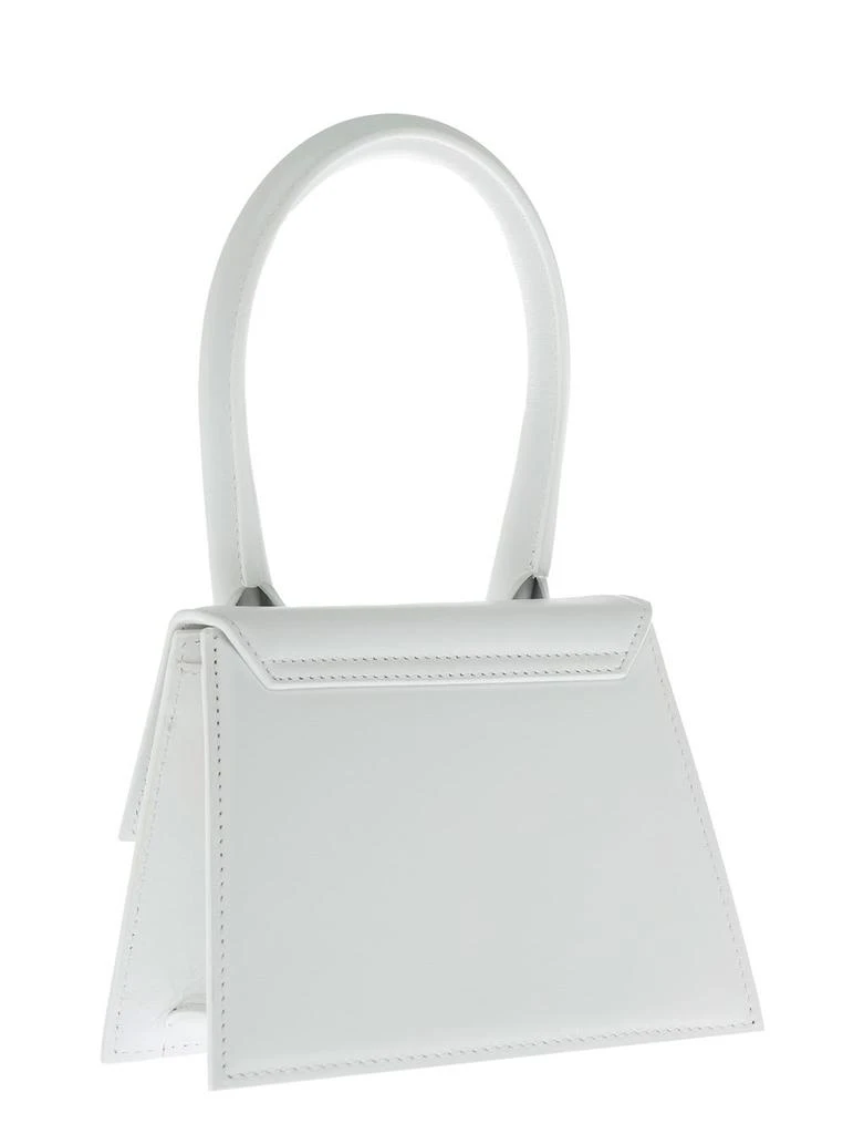 Jacquemus le Chiquito Moyen White Handbag In Leather Woman 2