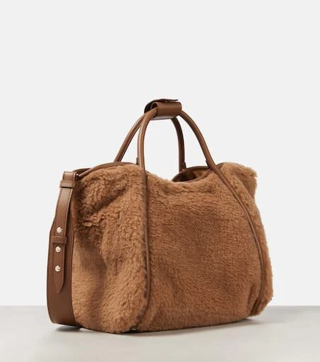 Max Mara Marine Small teddy tote bag 4
