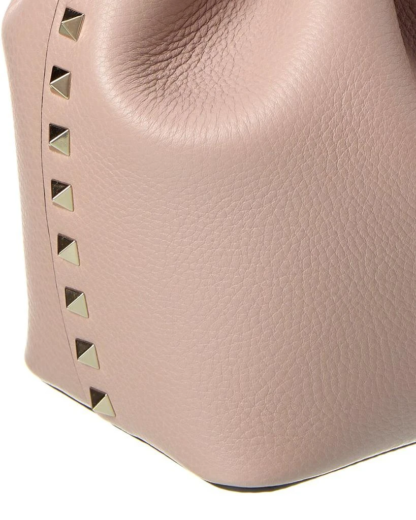 Valentino Rockstud Grainy Leather Bucket Bag 3