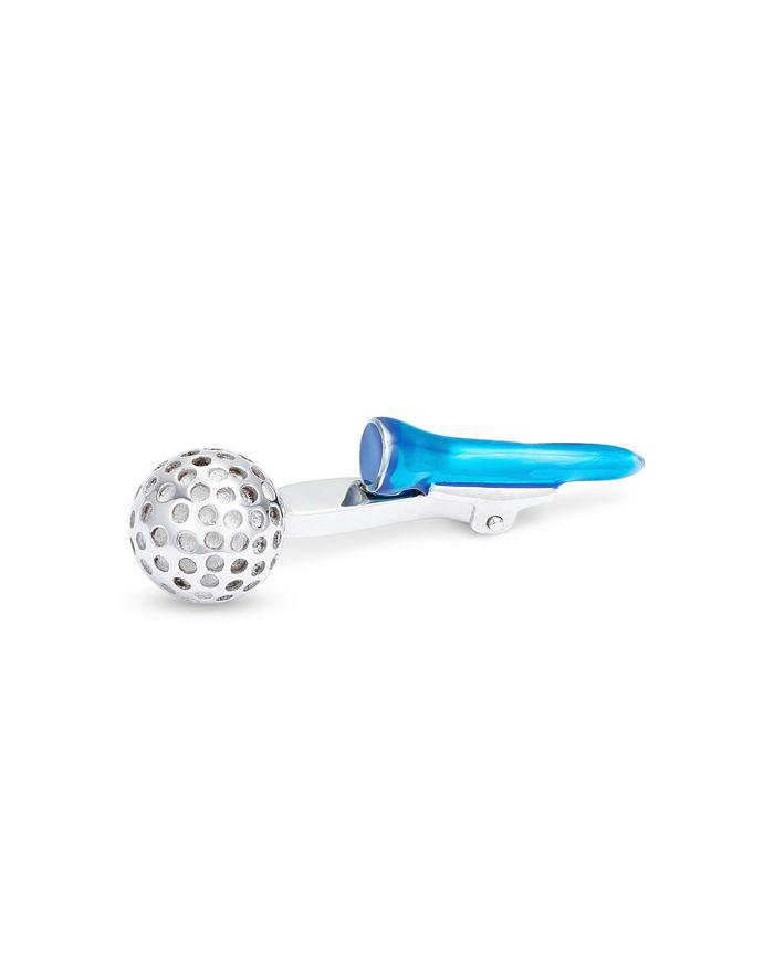 Jan Leslie Golf Ball & Tee Sterling Silver Cufflinks