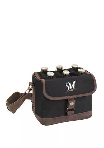 Legacy MLB Milwaukee Brewers Beer Caddy Cooler Tote with Opener