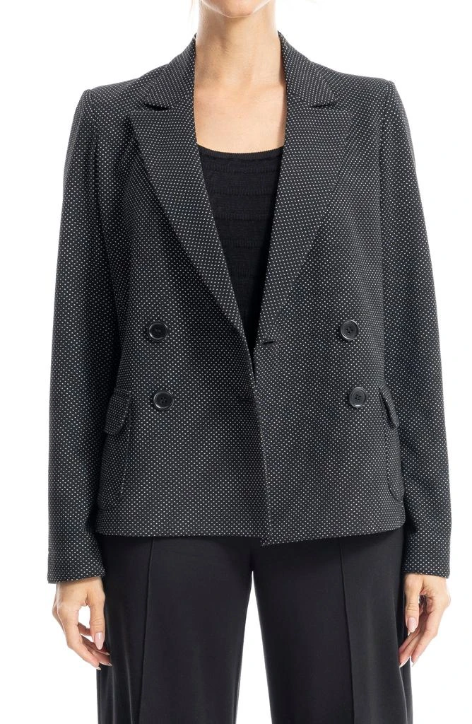 Max Studio Double Breasted Pin Dot Blazer 6