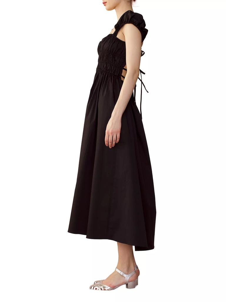 Cynthia Rowley Bodrum Back Tie Midi-Dress