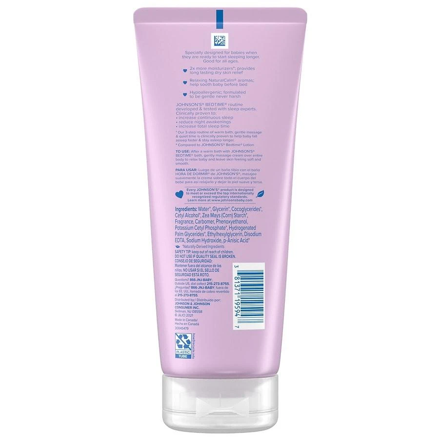 Johnson's Baby Bedtime Moisturizing Cream, Relaxing Aromas 3