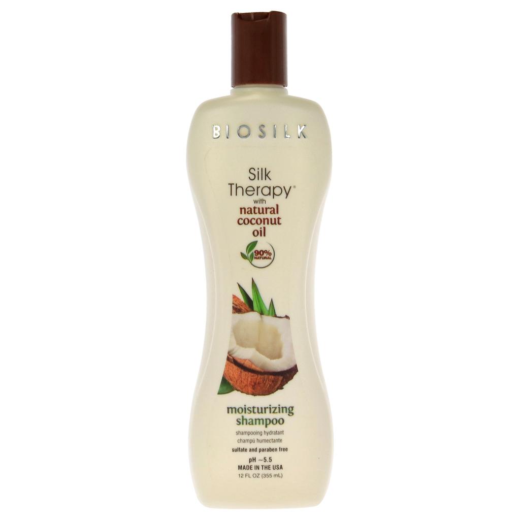 Biosilk Silk Therapy with Organic Coconut Oil Moisturizing Shampoo by  for Unisex - 12 oz Shampoo