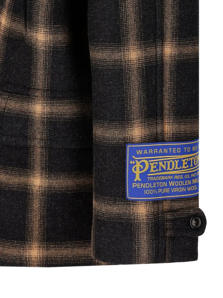 MAISON MARGIELA Maison Margiela Double-Breasted Pendleton Peacoat 4