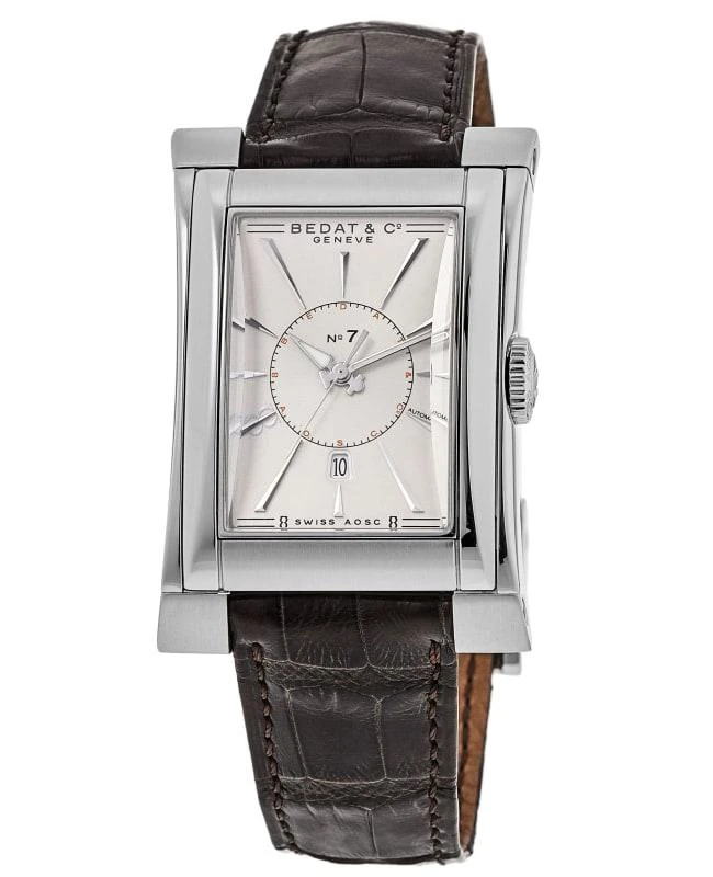 Bedat Bedat No. 7 Automatic Silver Dial Leather Strap Men's Watch 737.010.610-SD 1