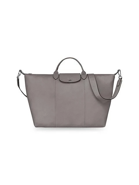 Longchamp Large Le Pliage Cuir 18" Travel Bag 1