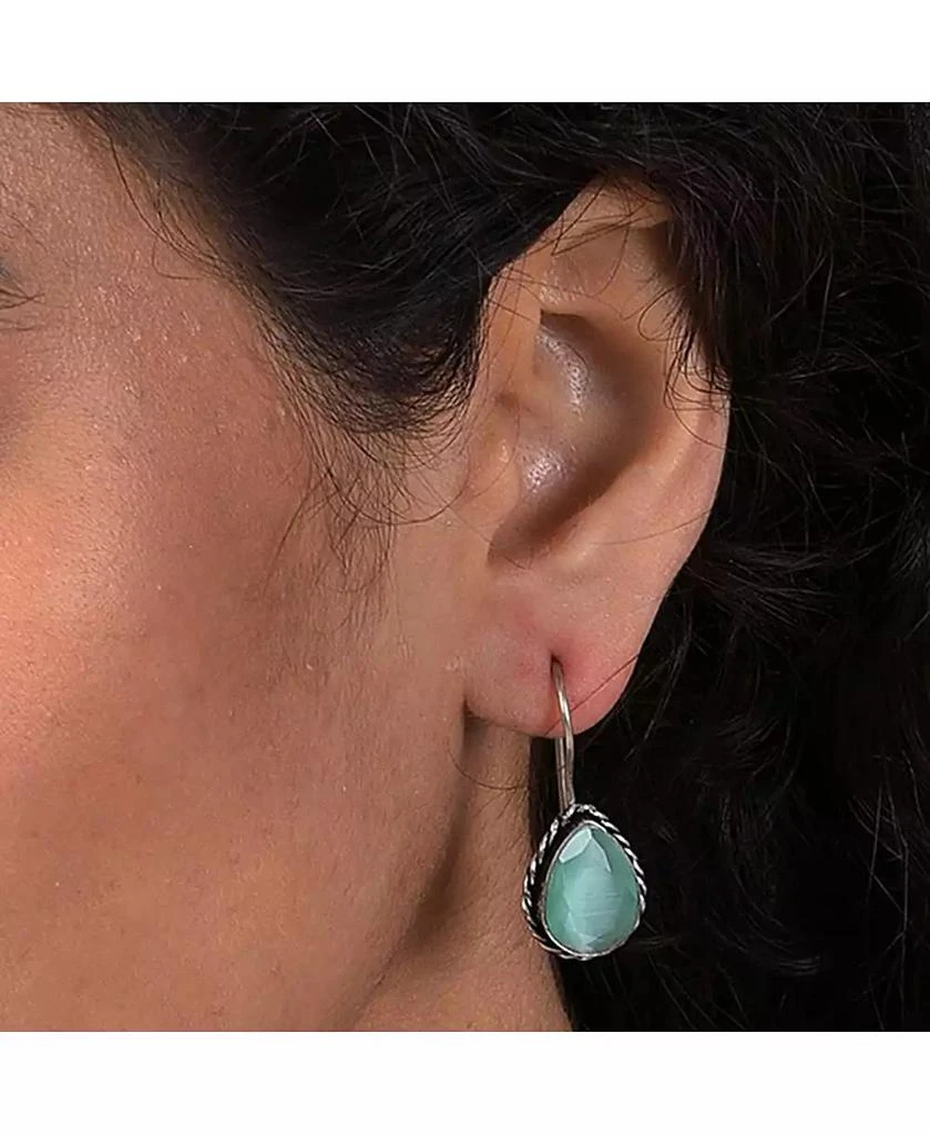 SOHI Teardrop-Stone Drop Earrings 2