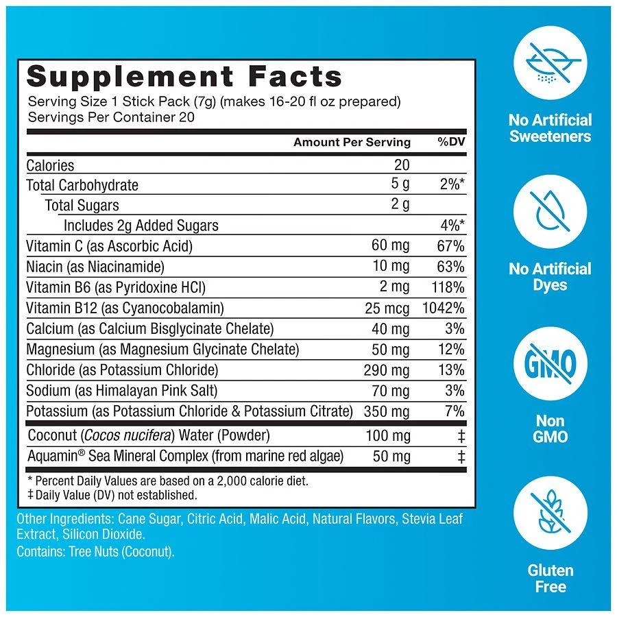 Force Factor Liquid Labs Rapid Hydration Electolyte Drink Mix Lemon Lime 4
