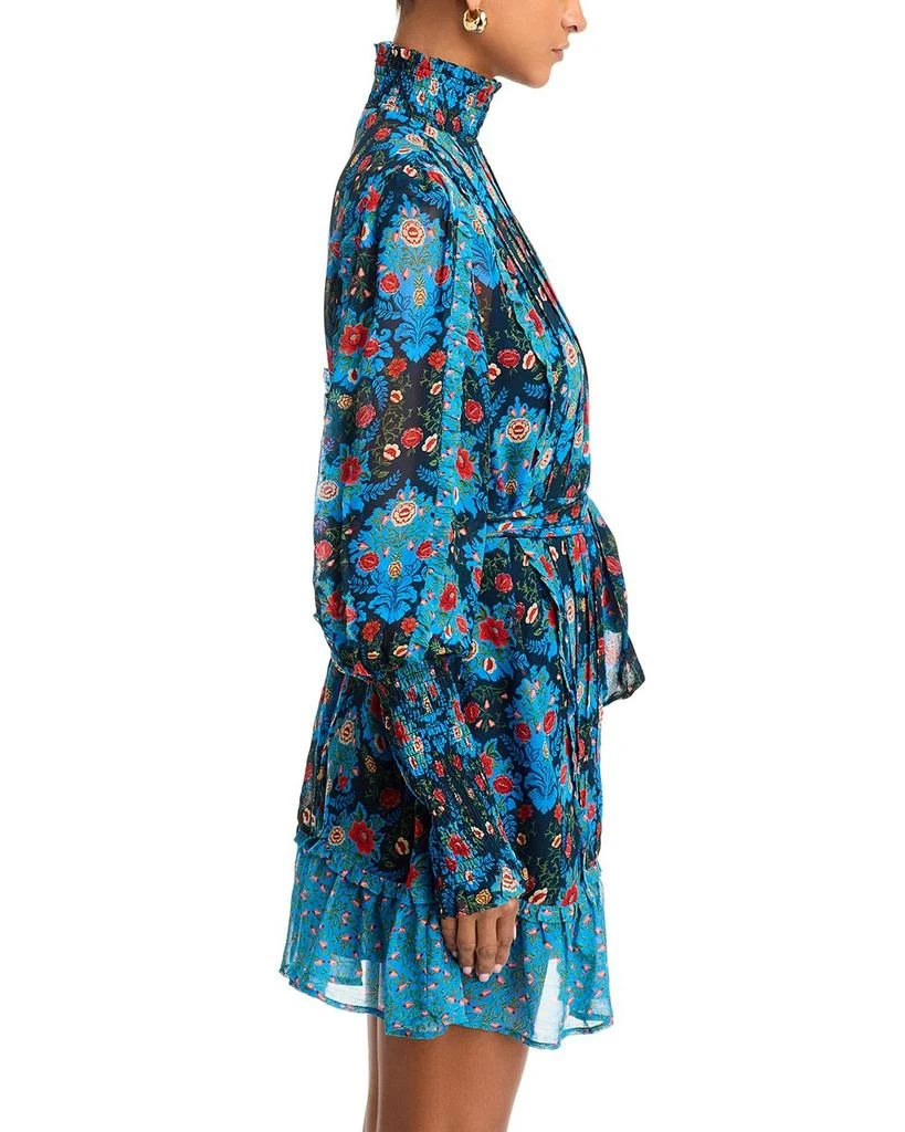 Farm Rio Arabesque Floral Pleated Dress 5