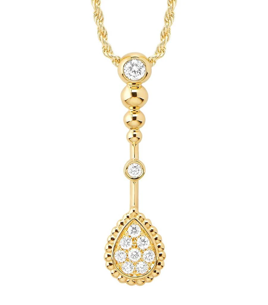 Boucheron Yellow Gold and Diamond Serpent Bohème Pendant Necklace 3