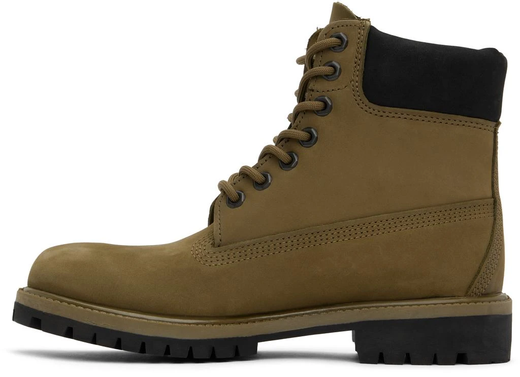 Timberland Khaki Premium 6-Inch Lace-Up Waterproof Boots 3