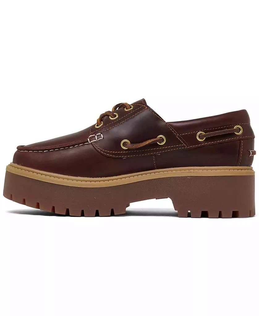 Timberland Women's Stone Street Premium Platform Boat Shoes from Finish Line 3