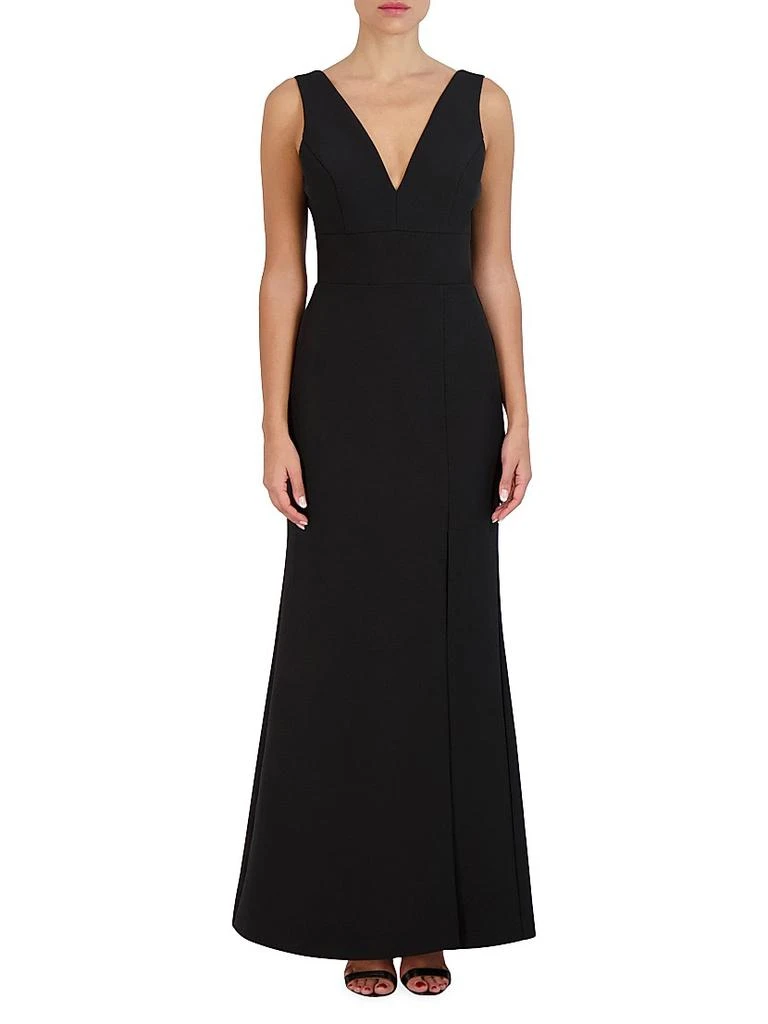 BCBG V-Neck Mermaid Floor-Length Gown 3