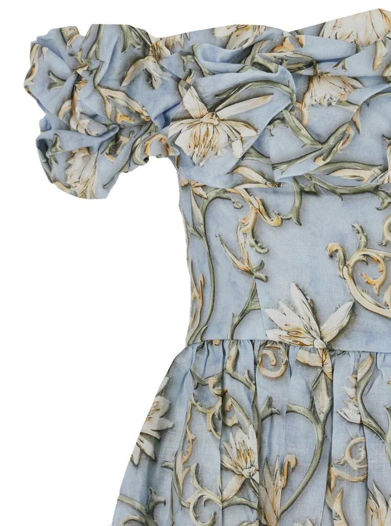 Espliego' Blue Long Dress With All-Over Printed Floral Motif In Linen Woman   On Sale Now with Up to 46% Off | Discover Exclusive Deals & Savings at  BeyondStyle  Authentic Agua