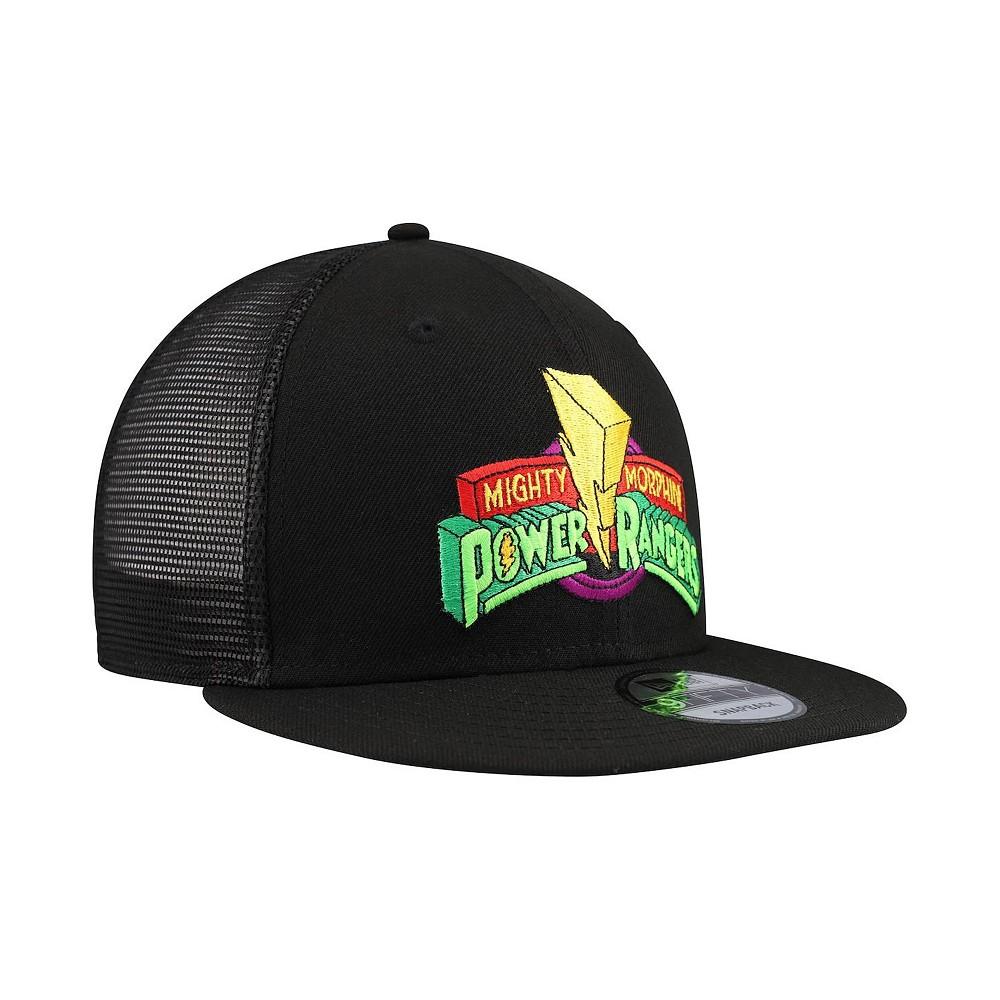 New Era Men's Black Power Rangers 9FIFTY Snapback Trucker Hat