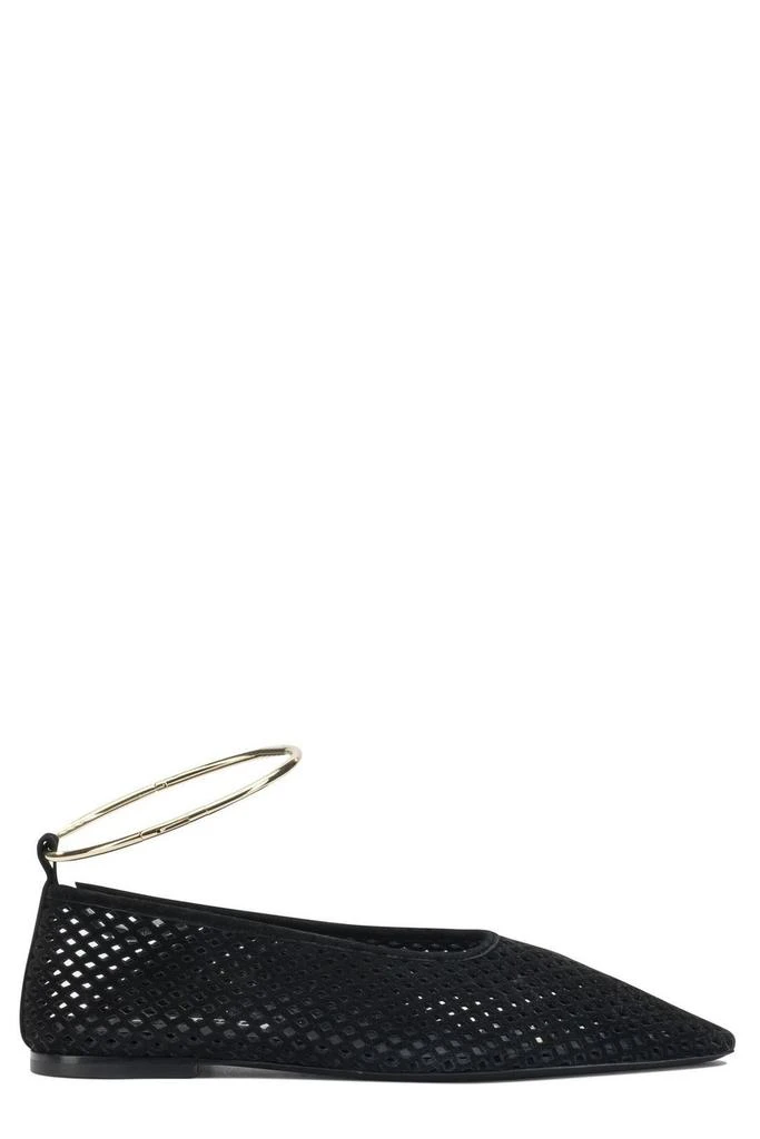 Jil Sander Jil Sander Pointed Toe Perforated Ballet Flats 1