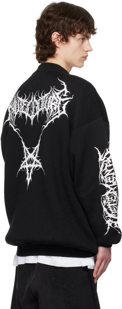Vetements Black Metal Logos Sweater 3