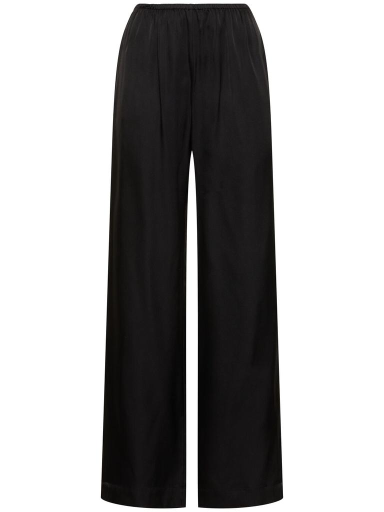 ANINE BING Aden Silk Blend Wide Pants