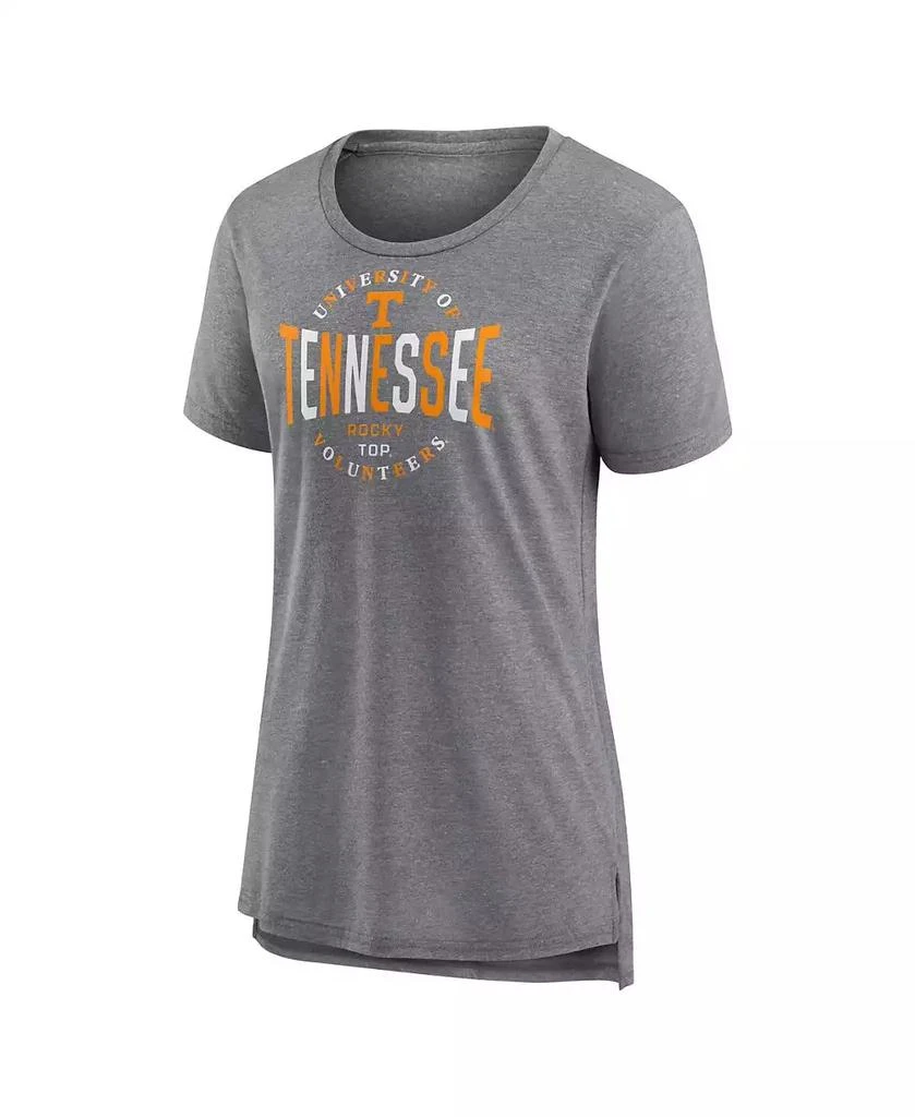 Fanatics Women's Gray Tennessee Volunteers True Classics Break It Down Tri-Blend T-Shirt 2