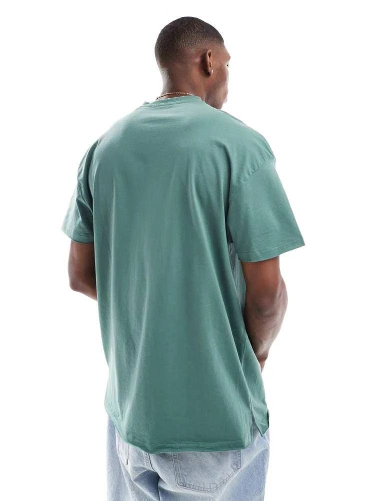 Threadbare Threadbare oversized heavyweight t-shirt in green 2