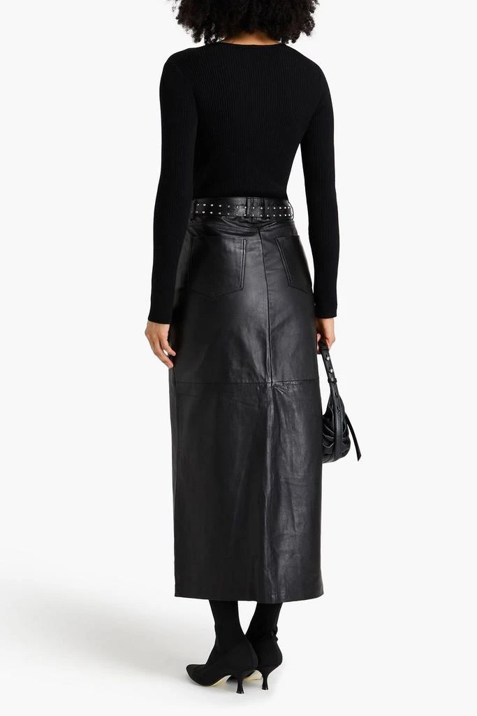 MUUBAA Leather maxi skirt 3