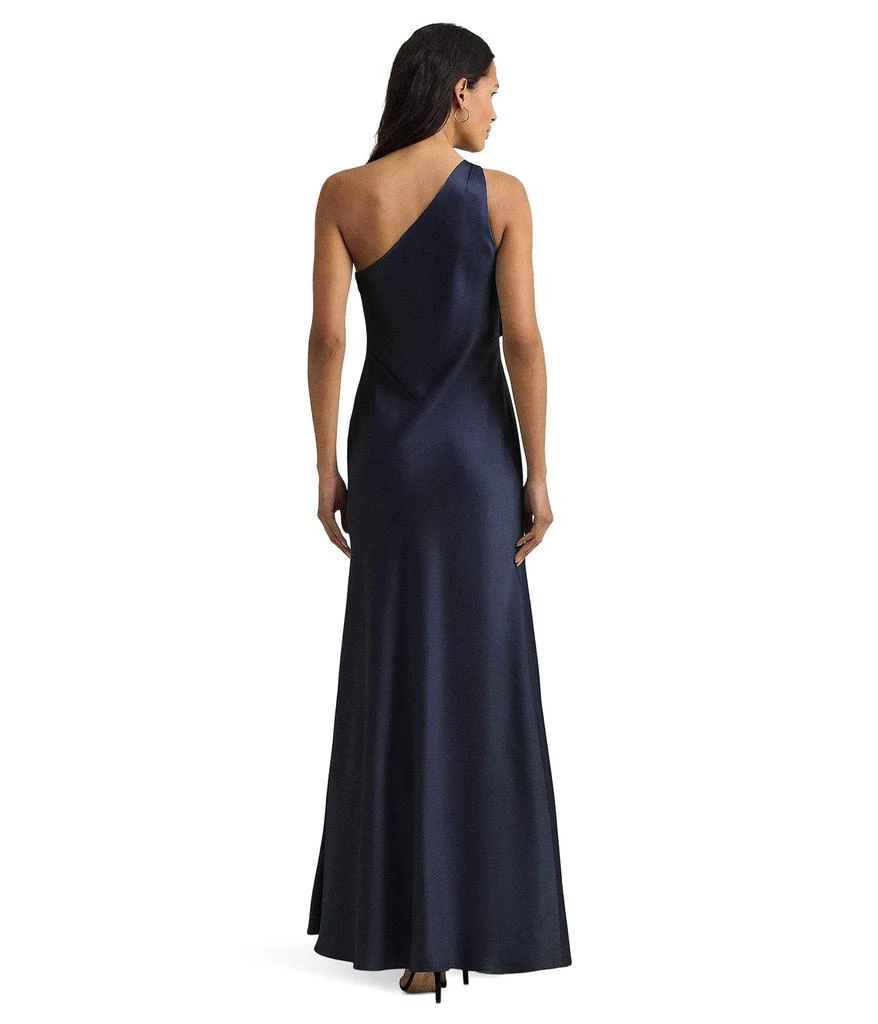 Ralph Lauren Satin Charmeuse One-Shoulder Gown 2