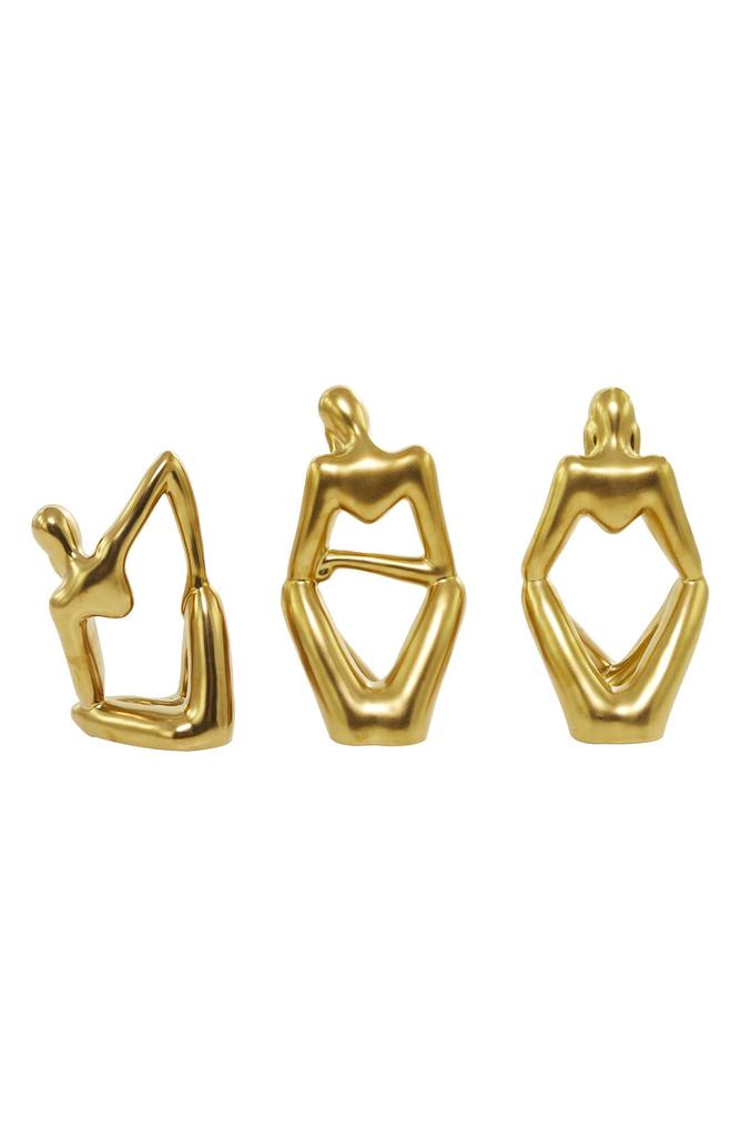 UMA Set of 3 Contemporary Porcelain Statues