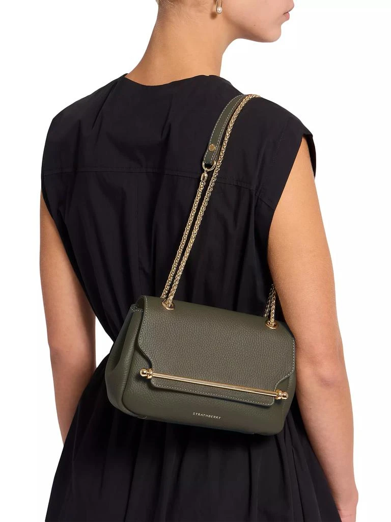 Strathberry Mini East/West Soft Grain Leather Crossbody Bag 3
