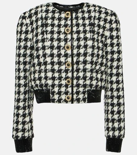 Balmain Houndstooth tweed jacket 1