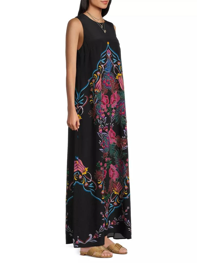 Johnny Was Tatianna Silk Maxi Dress 4