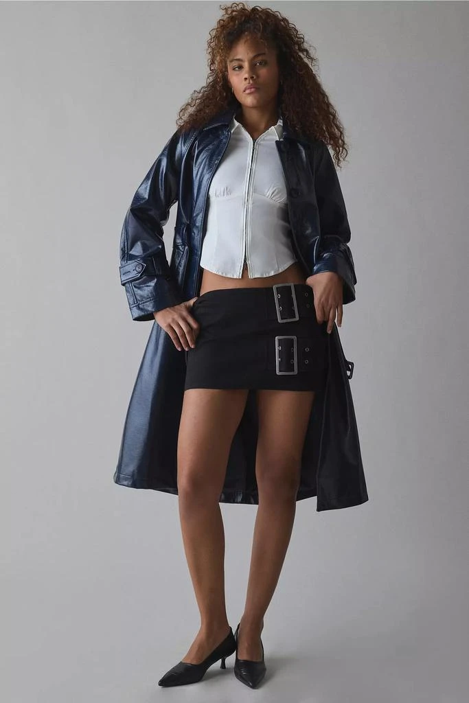 Hosbjerg Hosbjerg Ray Tori Faux Leather Trench Coat 2