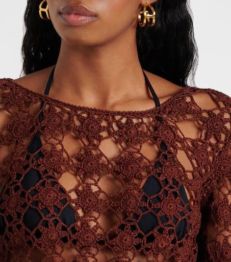 ANNA KOSTUROVA Bella crochet cotton crop top 4
