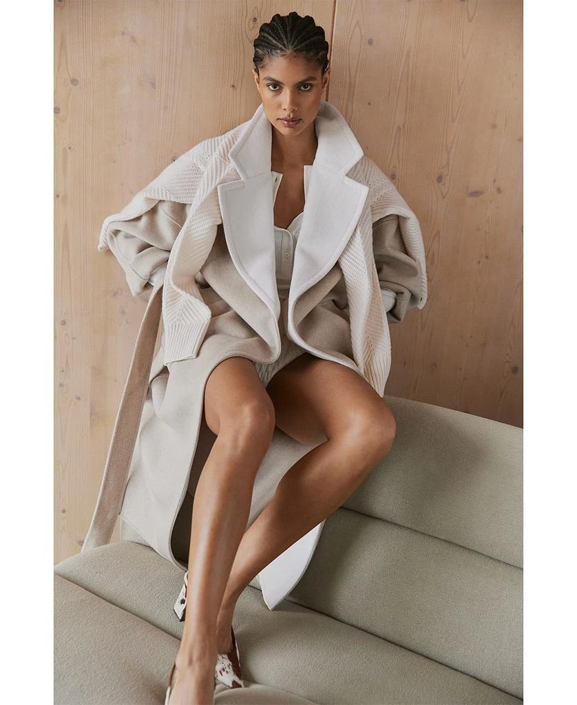 REISS Marcela Two Tone Blindseam Coat 9