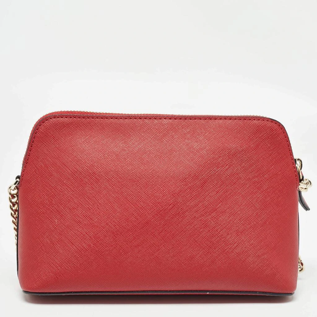 DKNY DKNY Red Leather Bryant Dome Crossbody Bag 5