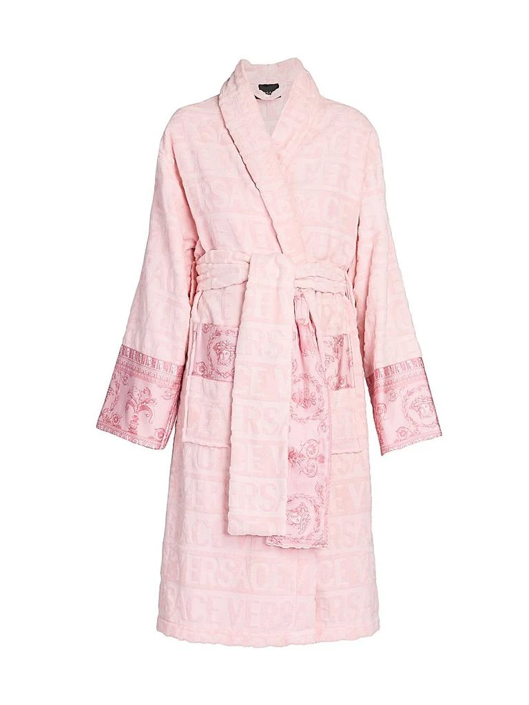 Versace Logo-Embossed Bathrobe