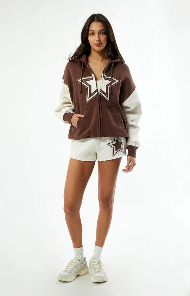 PacSun Starred Full Zip Hoodie 4