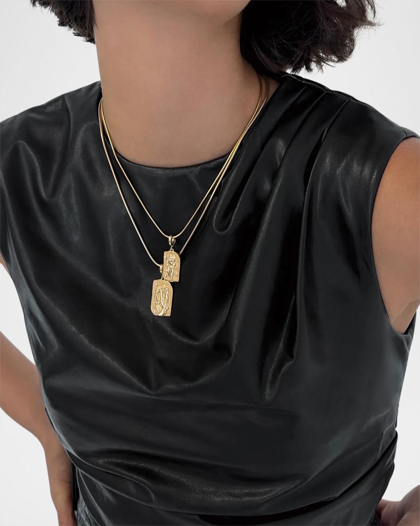 Azlee 18K Collide Relic Coin Pendant