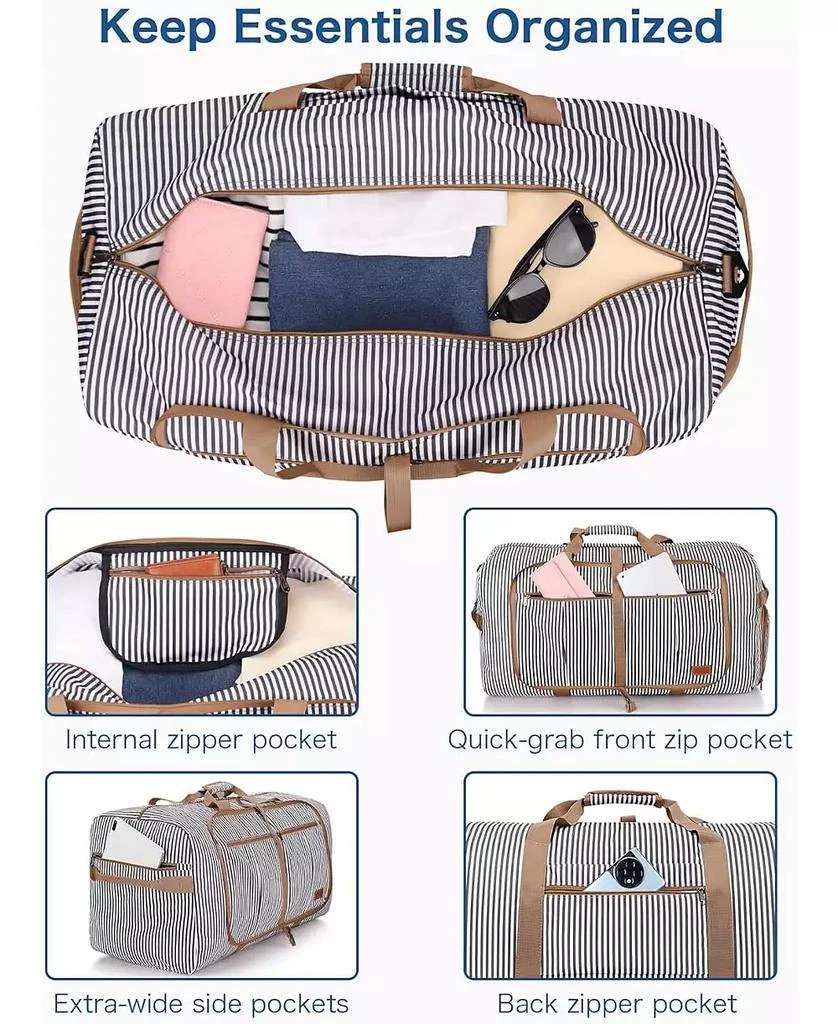 Urtala 120L Travel Duffle Bag for Men and Women, Large Foldable Duffel Bag for Travel with Shoe Compartment Overnight Weekender Bag Gym Bag Water & Tear Resistant 3