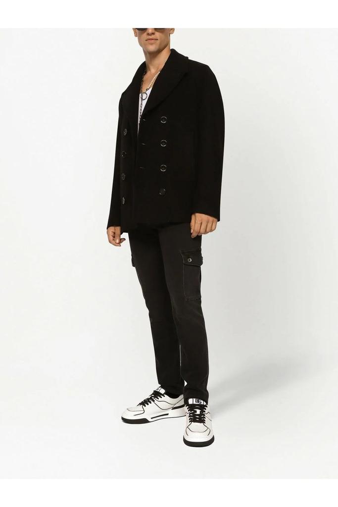 undefined Wool Plaque Peacoat Black