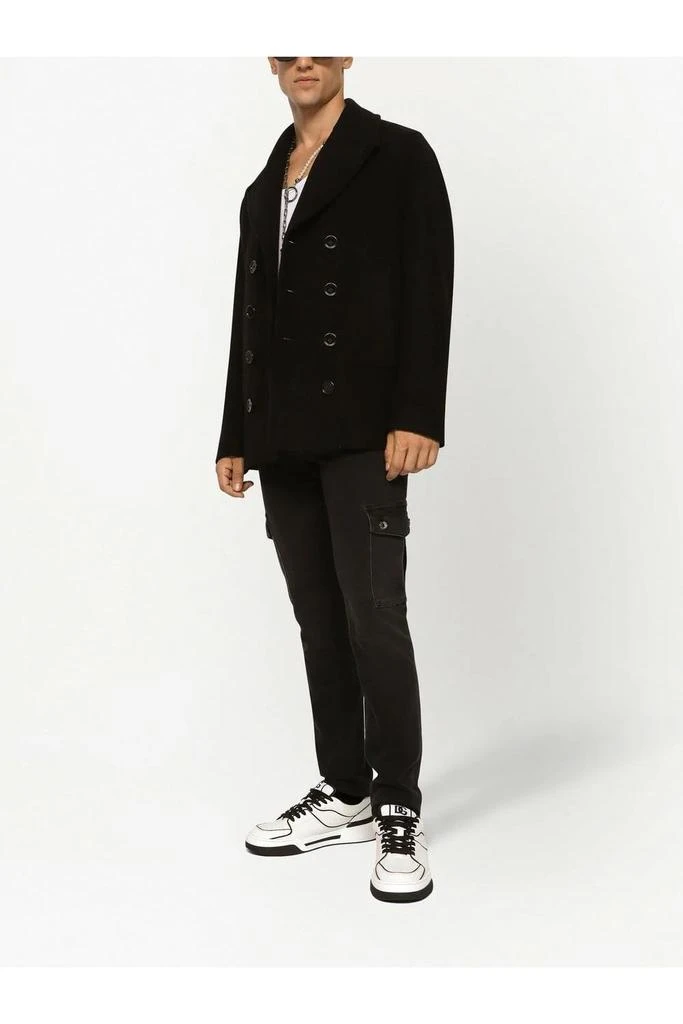 undefined Wool Plaque Peacoat Black 2