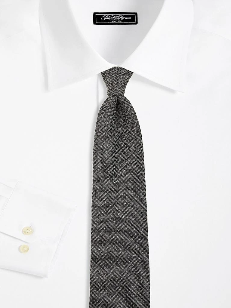 Saks Fifth Avenue Houndstooth Silk Tie 2