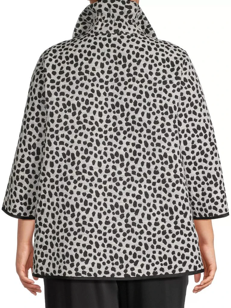 Caroline Rose Cheetah Jacquard Easy Jacket 5