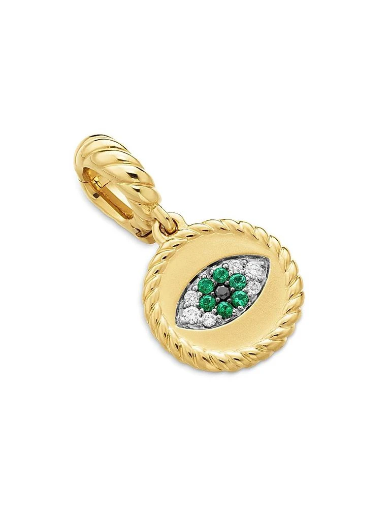 David Yurman Evil Eye Amulet in 18K Yellow Gold 3